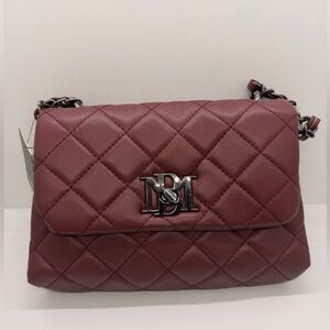 ‼️‼️SOLD‼️‼️NWT Badgley Mischka Quilted Flap Crossbody - Burgundy